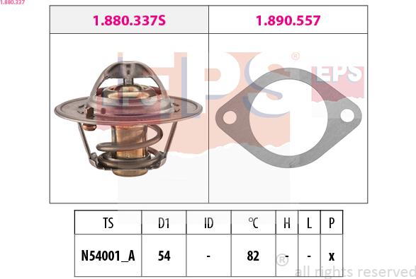 EPS 1.880.337 - Termostat, soyuducu furqanavto.az