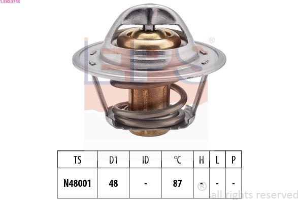 EPS 1.880.374S - Termostat, soyuducu furqanavto.az