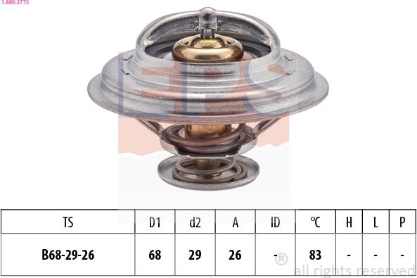 EPS 1.880.377S - Termostat, soyuducu furqanavto.az