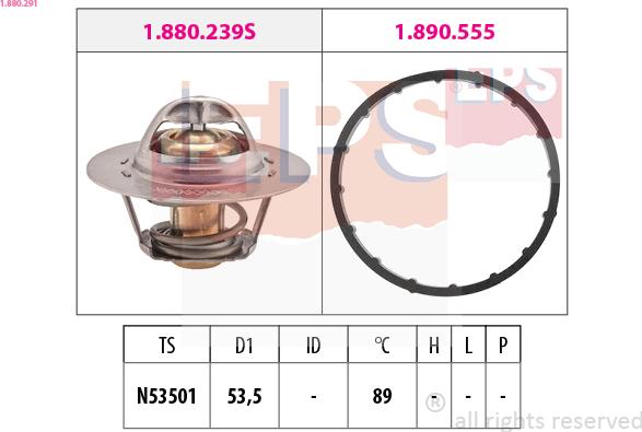 EPS 1.880.291 - Termostat, soyuducu furqanavto.az