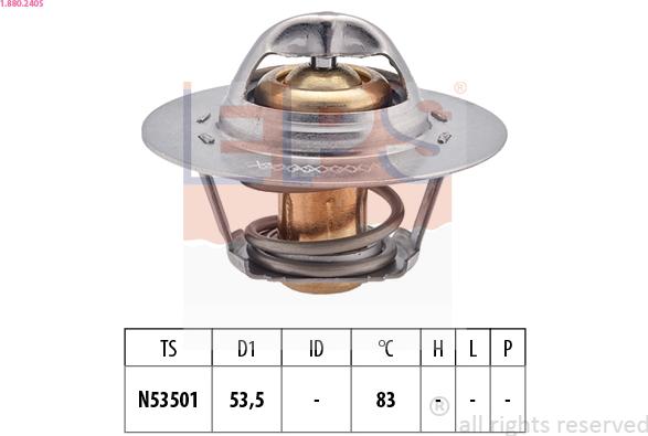 EPS 1.880.240S - Termostat, soyuducu furqanavto.az