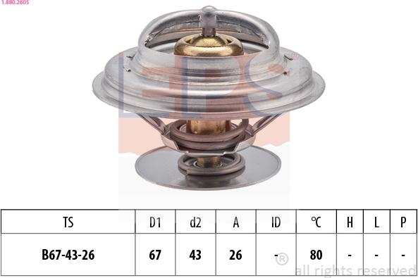 EPS 1.880.260S - Termostat, soyuducu furqanavto.az