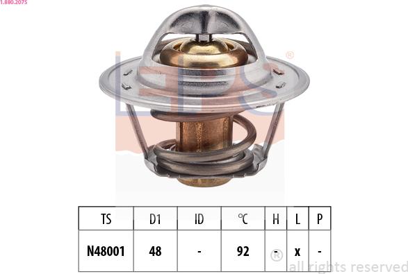 EPS 1.880.207S - Termostat, soyuducu furqanavto.az