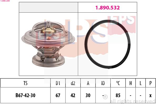 EPS 1.880.280 - Termostat, soyuducu www.furqanavto.az