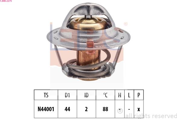 EPS 1.880.227S - Termostat, soyuducu furqanavto.az