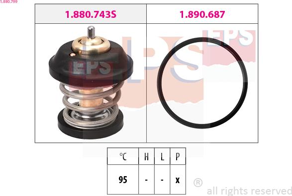 EPS 1.880.799 - Termostat, soyuducu furqanavto.az