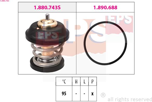 EPS 1.880.743 - Termostat, soyuducu furqanavto.az