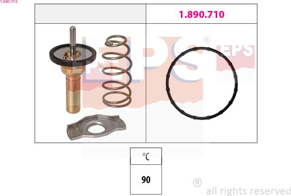 EPS 1.880.774 - Termostat, soyuducu furqanavto.az