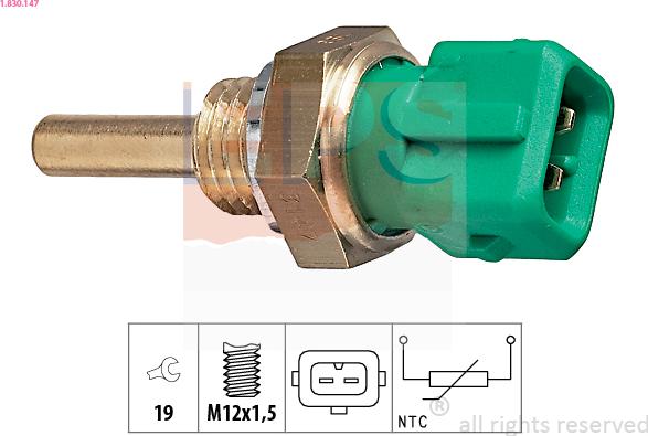 EPS 1.830.147 - Sensor, soyuducu suyun temperaturu furqanavto.az