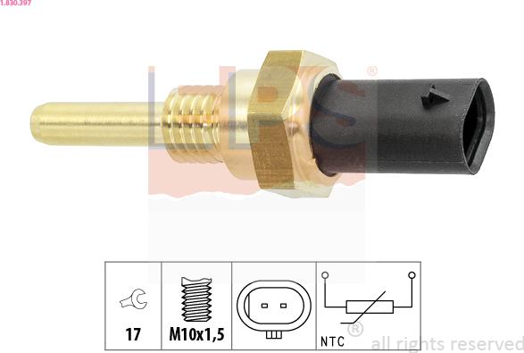 EPS 1.830.397 - Sensor, soyuducu suyun temperaturu furqanavto.az