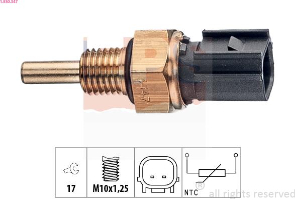 EPS 1.830.347 - Sensor, soyuducu suyun temperaturu furqanavto.az