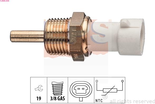 EPS 1.830.335 - Sensor, soyuducu suyun temperaturu furqanavto.az