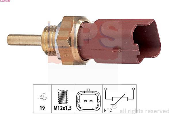 EPS 1.830.326 - Sensor, soyuducu suyun temperaturu furqanavto.az