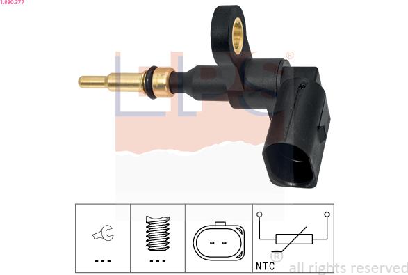 EPS 1.830.377 - Sensor, soyuducu suyun temperaturu www.furqanavto.az