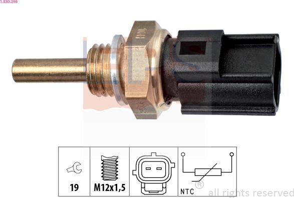 EPS 1.830.298 - Sensor, soyuducu suyun temperaturu furqanavto.az