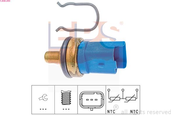 EPS 1.830.293 - Sensor, soyuducu suyun temperaturu furqanavto.az