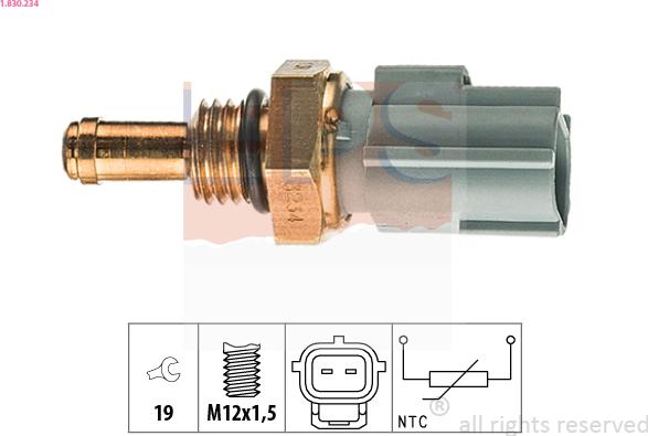 EPS 1.830.234 - Sensor, yağın temperaturu furqanavto.az