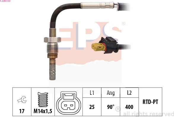 EPS 1.220.133 - Sensor, işlənmiş qazın temperaturu furqanavto.az