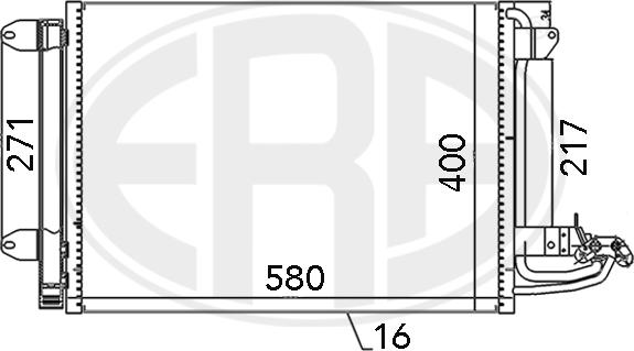 ERA 667003 - Kondenser, kondisioner furqanavto.az