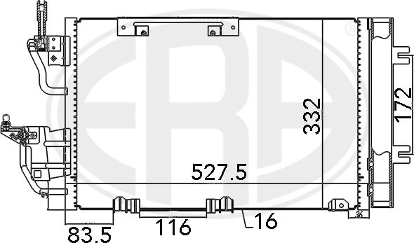 ERA 667015 - Kondenser, kondisioner furqanavto.az