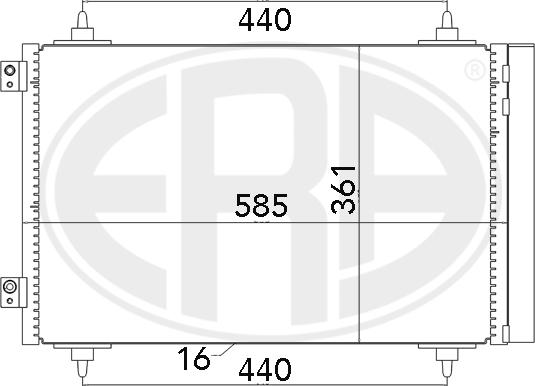 ERA 667016 - Kondenser, kondisioner furqanavto.az