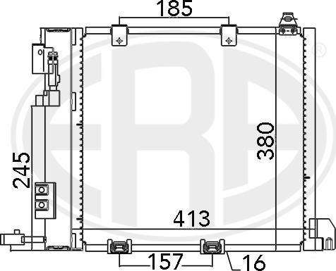 ERA 667011 - Kondenser, kondisioner furqanavto.az