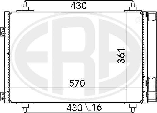 ERA 667013 - Kondenser, kondisioner furqanavto.az