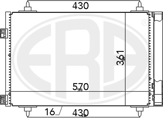 ERA 667078 - Kondenser, kondisioner furqanavto.az