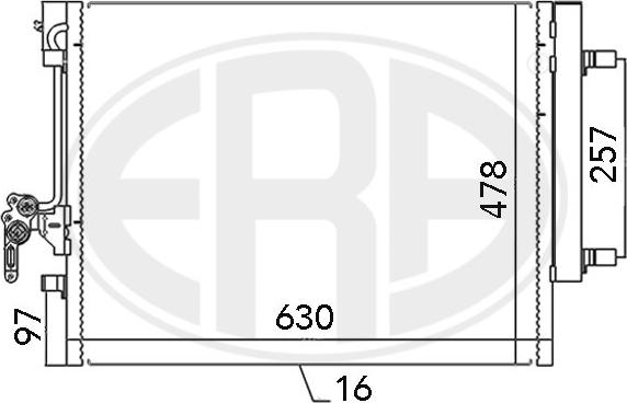 ERA 667115 - Kondenser, kondisioner furqanavto.az