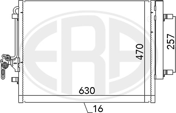 ERA 667116 - Kondenser, kondisioner furqanavto.az