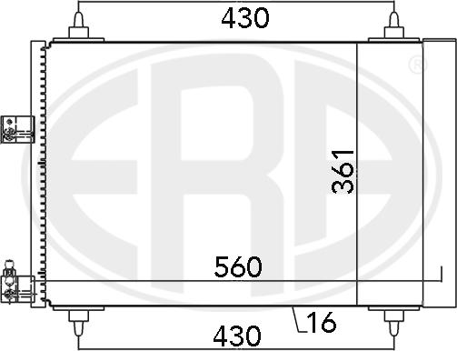 ERA 667132 - Kondenser, kondisioner furqanavto.az