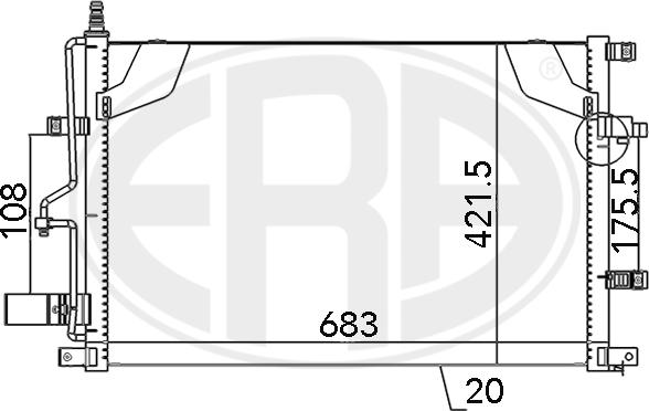 ERA 667124 - Kondenser, kondisioner furqanavto.az