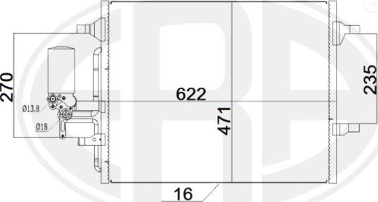 ERA 667202 - Kondenser, kondisioner furqanavto.az