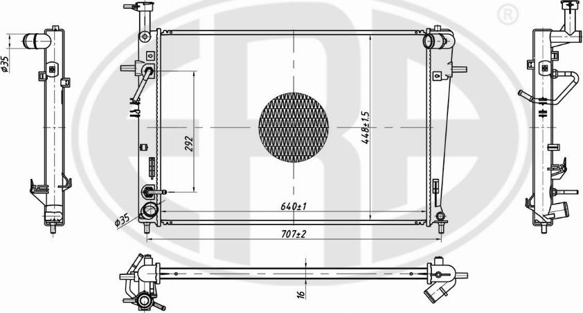 ERA 673528 - Radiator, mühərrikin soyudulması furqanavto.az