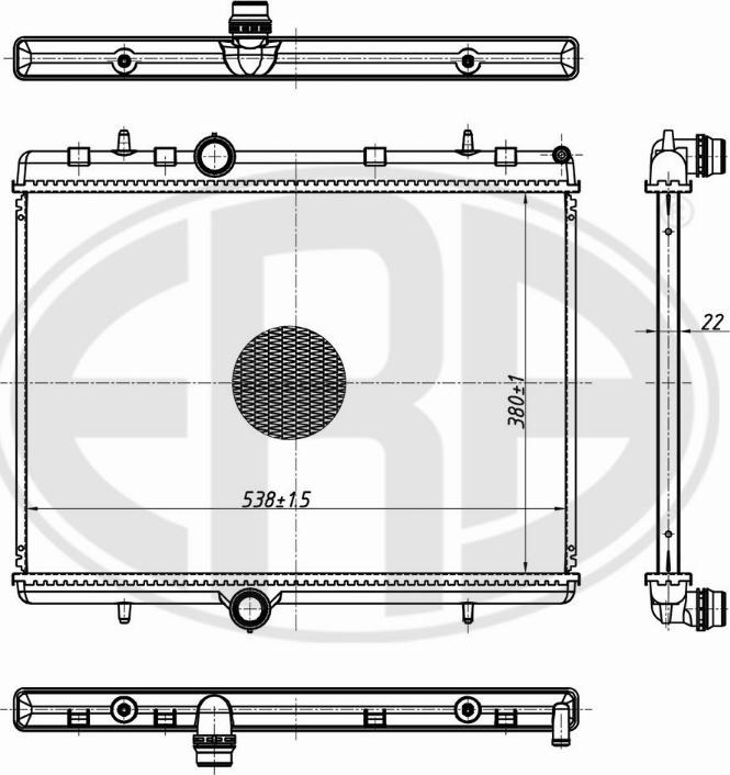 ERA 673189 - Radiator, mühərrikin soyudulması furqanavto.az