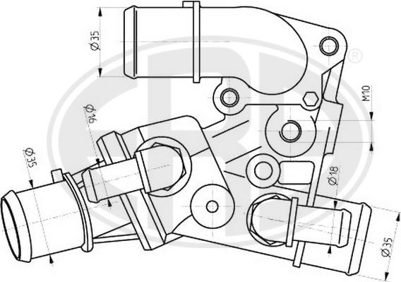 ERA 350250 - Termostat, soyuducu furqanavto.az