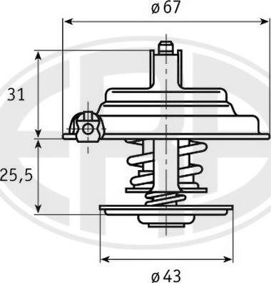 ERA 350204 - Termostat, soyuducu furqanavto.az