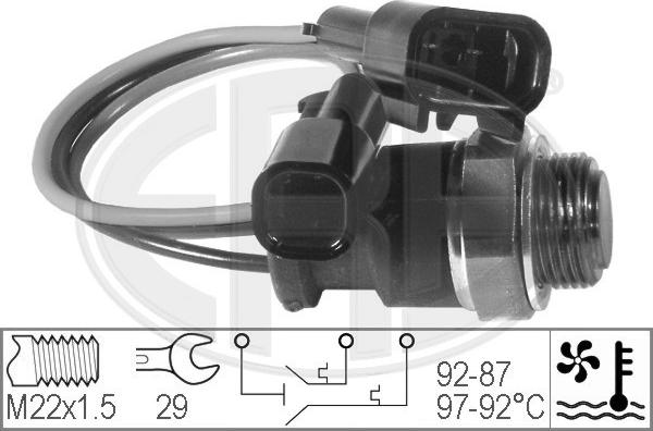 ERA 330205 - Temperatur açarı, radiator/kondisioner ventilyatoru furqanavto.az