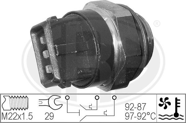 ERA 330272 - Temperatur açarı, radiator/kondisioner ventilyatoru furqanavto.az