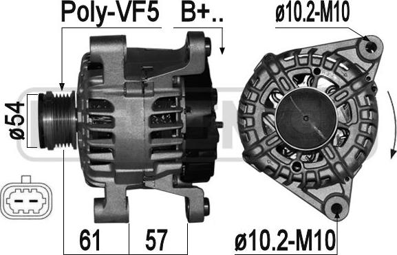 ERA 209406 - Alternator furqanavto.az