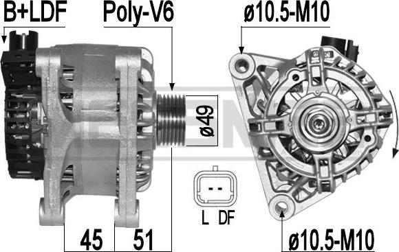 ERA 209438 - Alternator furqanavto.az