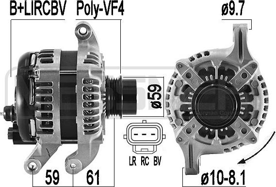 ERA 209587 - Alternator furqanavto.az