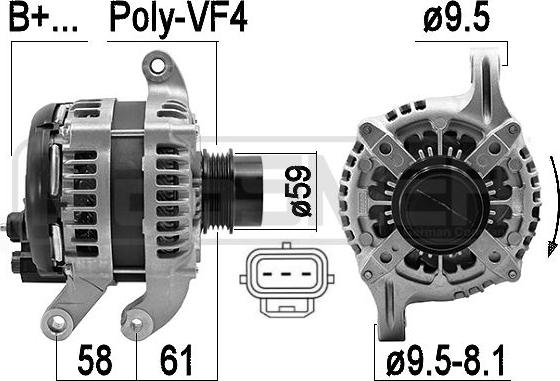 ERA 209605 - Alternator furqanavto.az