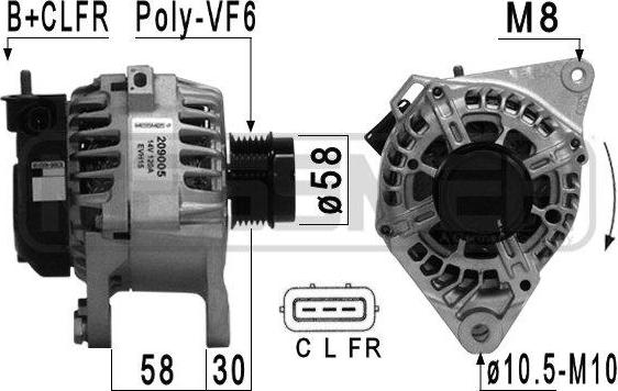 ERA 209005A - Alternator furqanavto.az