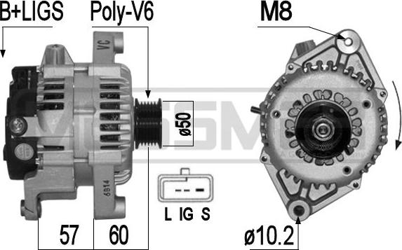 ERA 209343 - Alternator furqanavto.az