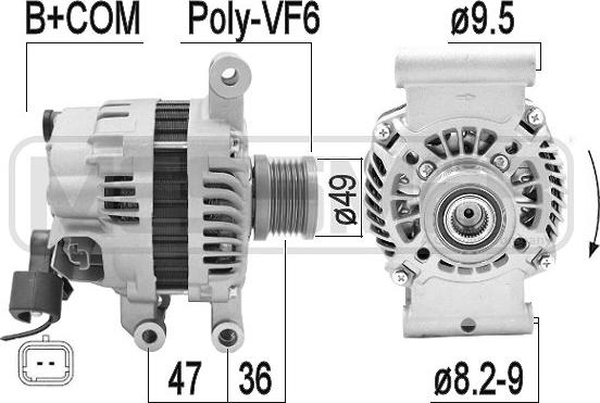 ERA 209354A - Alternator furqanavto.az