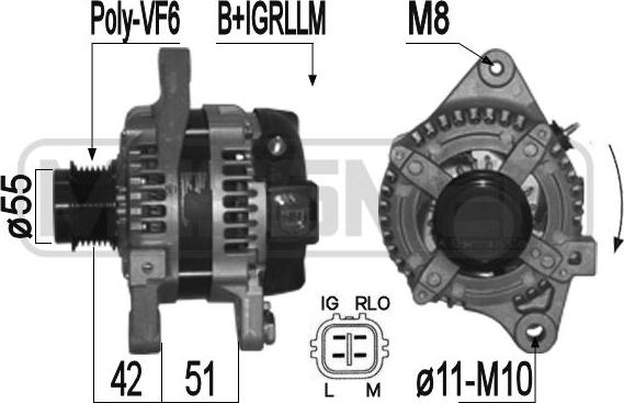 ERA 209360 - Alternator furqanavto.az