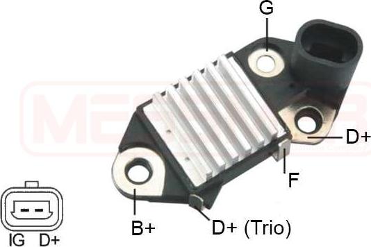 ERA 215 956 - Gərginlik tənzimləyicisi, alternator furqanavto.az