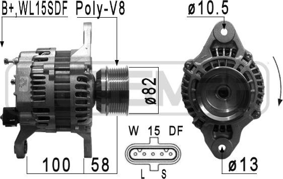 ERA 210915A - Alternator furqanavto.az