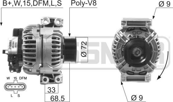 ERA 210592 - Alternator furqanavto.az